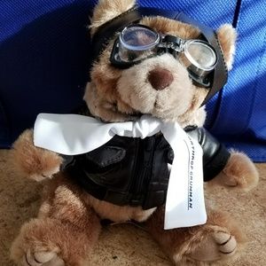 Aviator Brown Teddy Bear Northrop Logo!